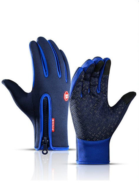 Waterproof Touchscreen Winter Motorcycle Gloves – Anti-Slip, Windproof, Fleece-Lined Riding Gloves