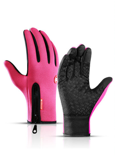 Waterproof Touchscreen Winter Motorcycle Gloves – Anti-Slip, Windproof, Fleece-Lined Riding Gloves