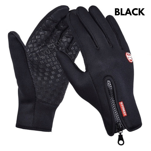 Waterproof Touchscreen Winter Motorcycle Gloves – Anti-Slip, Windproof, Fleece-Lined Riding Gloves