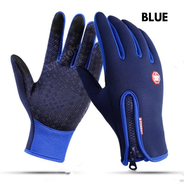 Waterproof Touchscreen Winter Motorcycle Gloves – Anti-Slip, Windproof, Fleece-Lined Riding Gloves