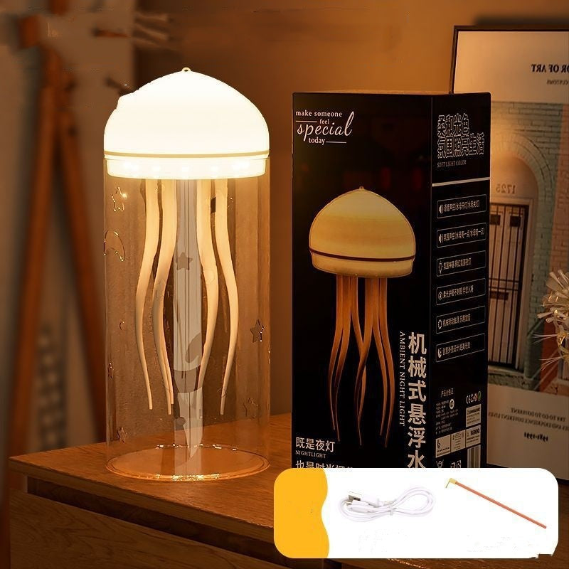 3D Jellyfish Lamp – Floating LED Night Light for Ambience