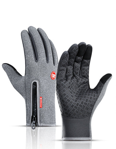 Waterproof Touchscreen Winter Motorcycle Gloves – Anti-Slip, Windproof, Fleece-Lined Riding Gloves