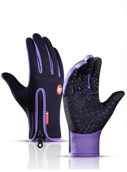 Waterproof Touchscreen Winter Motorcycle Gloves – Anti-Slip, Windproof, Fleece-Lined Riding Gloves