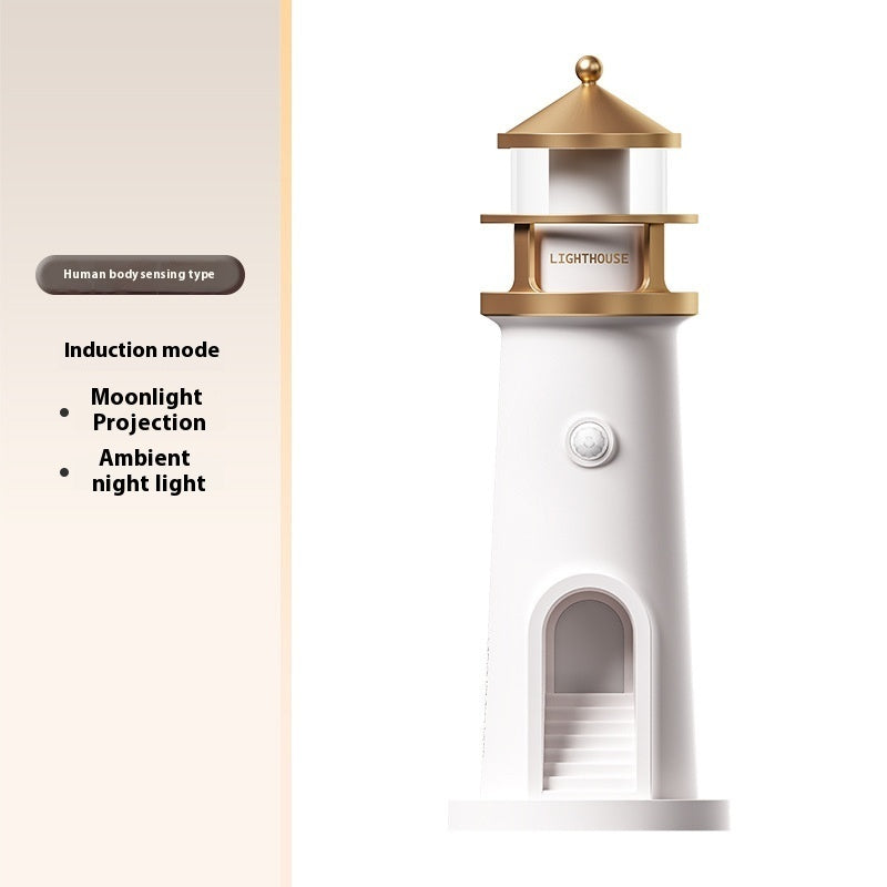 Lighthouse Moonlight Night Light | Creative Sleeping Lamp & Atmosphere Decor for Bedroom