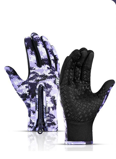 Waterproof Touchscreen Winter Motorcycle Gloves – Anti-Slip, Windproof, Fleece-Lined Riding Gloves