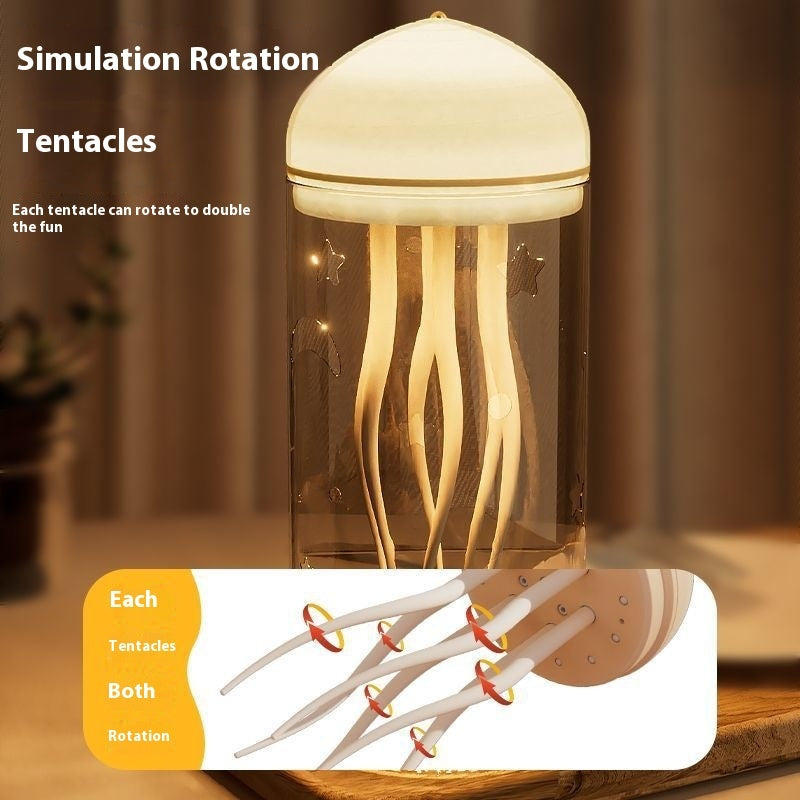 3D Jellyfish Lamp – Floating LED Night Light for Ambience