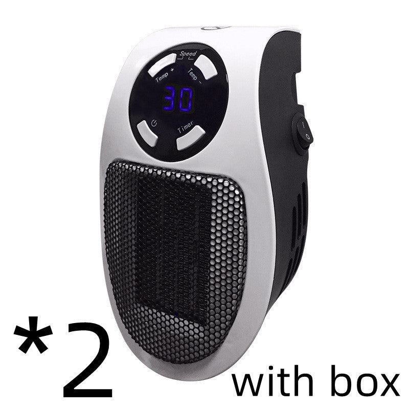 Portable Electric Wall Heater Fan | Adjustable Thermostat Space Heater for Home & Office | Energy Efficient Handy Heating Stove