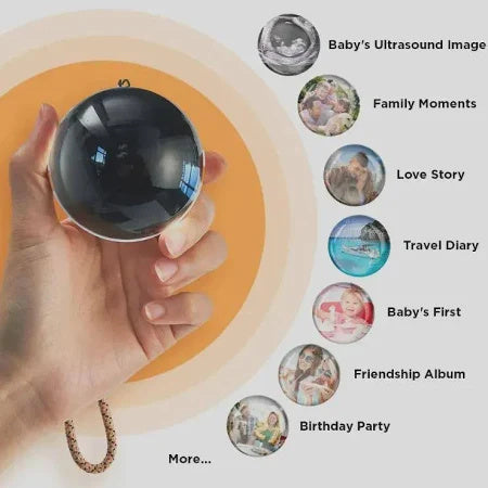 3D Video Crystal Ball Player | DIY Electronic Glass Sphere with 2.7-inch Screen, 4GB Memory, Customizable Pixel Display – Perfect Gift